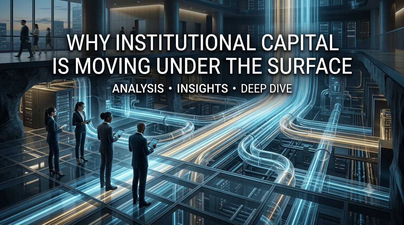 Why Institutional Capital is Moving Under the Surface