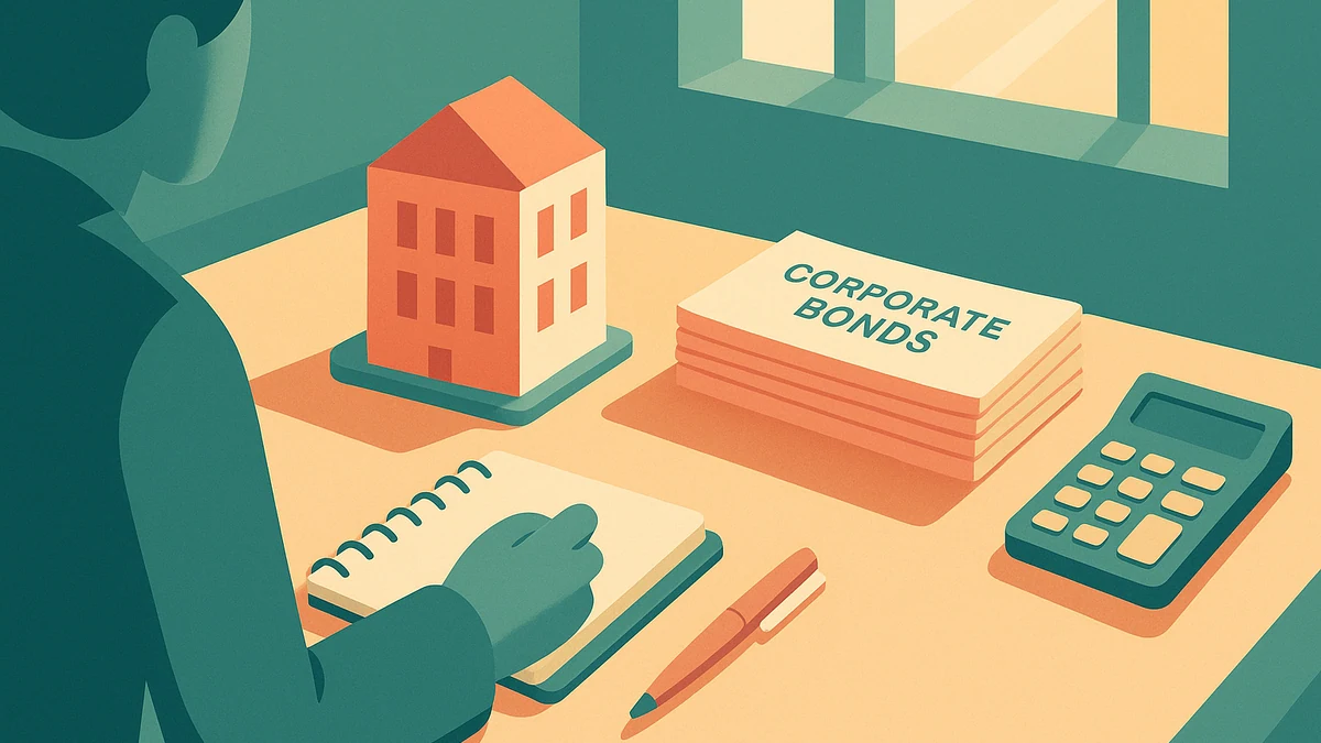 Illustration for the article "REITs vs Bonds: Choosing the Right Investment for Indian Investors"