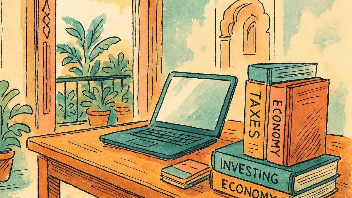 Illustration for the article "Checklist for Building a Diversified Investment Portfolio in India"